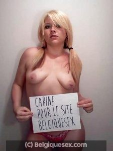 Carine, jolie fille blonde cherche rencontre en Belgique